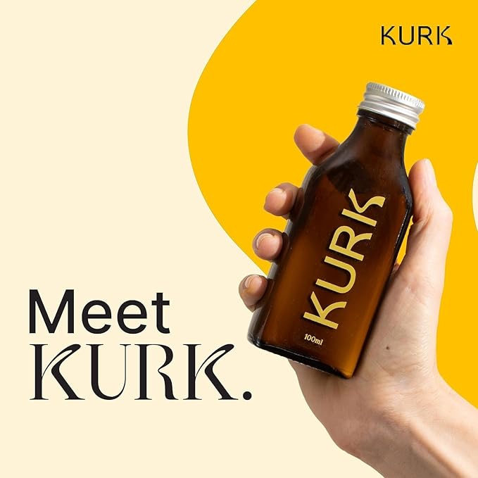 Kurk Essential Liquid Turmeric Curcumin Supplement Turmeric Drops Oil for Advanced Everyday Wellness Focus &amp Energy 185x More Absorbable Than Powders Plant-Based (Trio) (3 x 1 Fl Oz)