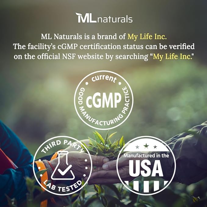 ML Naturals CoQ-10 100mg (Per Serving) – 360 Capsules – Supports Heart Health &amp Immune System Function