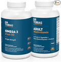 Dr. Tobias Omega 3 Fish Oil and Adult Multivitamin Includes Probiotics and Plant-Based Enzymes Promoting Overall Health - Made with Wholefoods