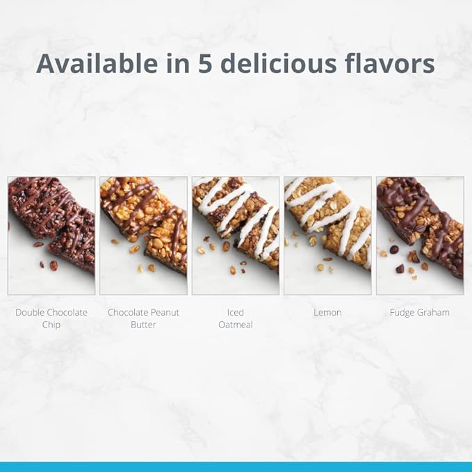 HMR Bar Variety Pack of Protein Bars | Nutritious Snack to Support Weight Maintenance | Low Calorie Dessert | 10g of Protein | 5 Assorted Flavors 24 Count