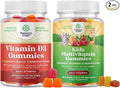 Bundle of Vitamin D3 Gummies for Adults Daily Wellness with 2000IU per Serving - Bone Muscle &amp Immune Support and Kids Multivitamin Gummies for Kids Immunity Support with Vitamins A C D3 E B and Z