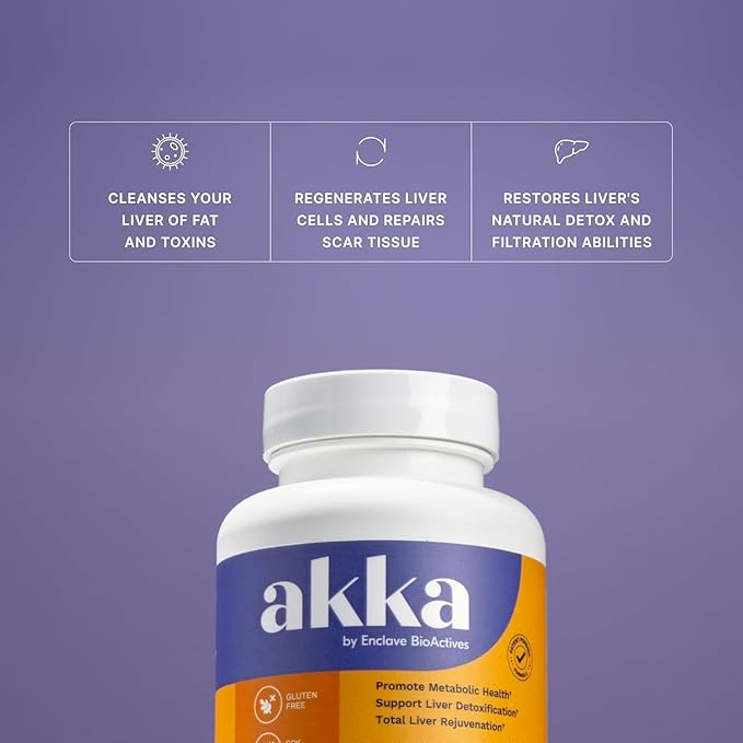 AKKA 4 Pack Premium Liver Cleanse Detox &amp Repair Superbiotic - Supports Liver Health &amp Function Boosts Energy Digestion &amp Metabolism with Bioavailable Pasteurized Akkermansia Non-GMO G