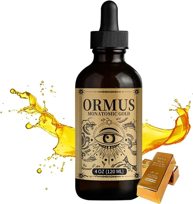 ORMUS Gold Oil PINEAL Gland - Liquid Gold Organic Enhance Cellular Health Increased Energy &amp Vital Force Cleanse Your pineal Gland | 4oz