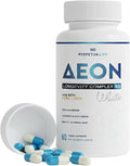 AEON Longevity Complex White Supplement with Curcumin NMN (Nicotinamide Mononucleotide) AKG Glycine &amp Taurine Supports Healthy Aging Energy &amp Immune System Vegan 60 Capsules