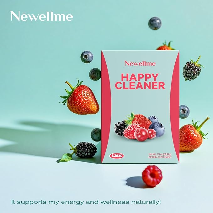 NEWELLME Watermelon Berry Powder ProbioticsPrebiotic &amp Probiotic Powder Organic Fiber Sugar Free Herbs for Bloat Gut Health Digestive Health for Men Women (28days Blueberry)
