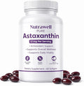 IRMI Nutrawell Astaxanthin 12 mg Softgels Premium Natural Astaxanthin | Gluten-Free Non-GMO | Daily Eye &amp Skin Support 60 Soft gels