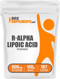 BulkSupplements.com R-Alpha Lipoic Acid Powder - R-ALA Supplement R Alpha Lipoic Acid 200mg - Antioxidants Supplement Gluten Free 200mg per Serving 100g (3.5 oz) (Pack of 1)