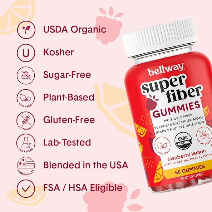 Bellway Super Fiber Gummies Beauty Gummies Bundle