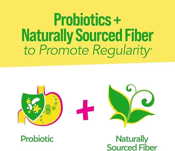Culturelle Kids Probiotic + Fiber Packets (Ages 3+) - 24 Count - Digestive Health &amp Kids Purely Probiotics Packets Daily Supplement Helps Support Kids’ Immune