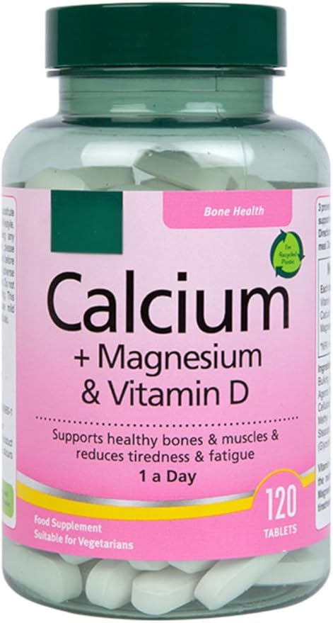H and B Calcium + Magnesium and Vitamin D 120 Tablets