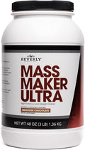 Beverly International Mass Maker Ultra Chocolate 14 Servings 3lb. Build Lean Mass Like a Pro. Milk Protein Isolate Whey Protein Isolate + Egg. MCT Oil. Clean Carbs Great Taste