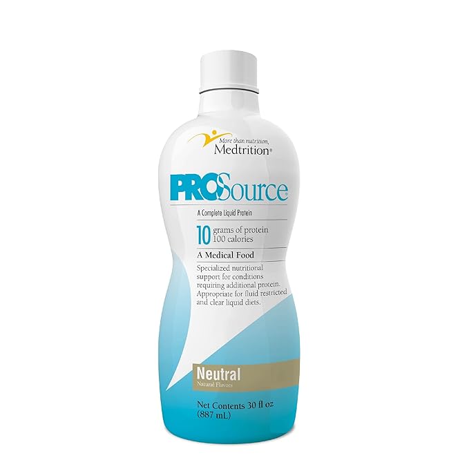 Medtrition Liquid Collagen Peptides Type I &amp III – 10 Grams Protein per 1 oz – ProSource Protein Liquid - Neutral - 30 Fl Oz (Pack of 1)