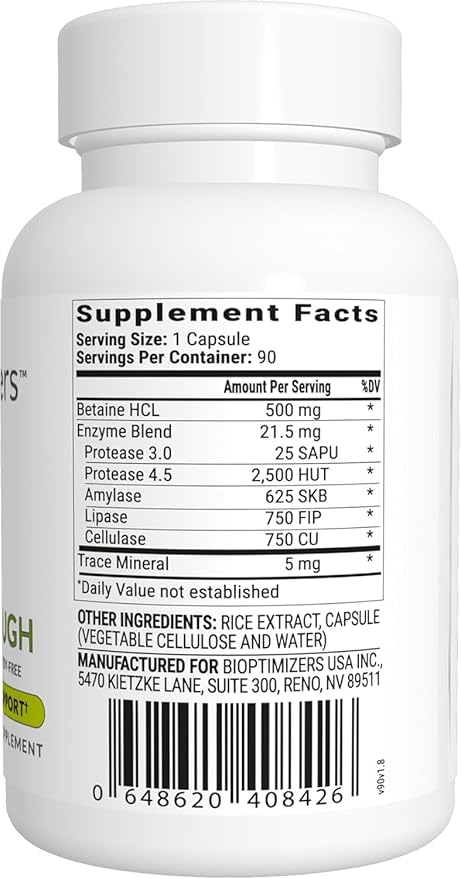 BiOptimizers - P3-OM (60 Capsules) and HCL Breakthrough (90 Capsules) Supplement Bundle
