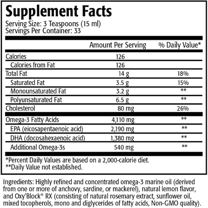 Res-Q 1250 Omega-3 Fish Oil Liquid