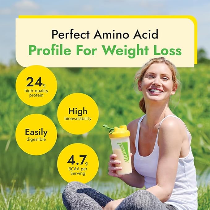 Almased Protein Powder GLP-1 Nutrition Support Supplement Meal Replacement Shake for Weight Loss high protein complete nutrition (Vanilla Flavor 3 Cans @ 17.6 oz ea + scoop + 700ml Shaker Bottle