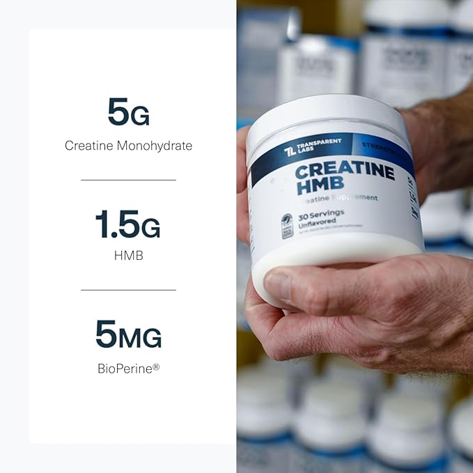 Transparent Labs Grass-Fed Whey Protein Isolate (30 Servings Chocolate PB) &amp Creatine HMB (30 Servings Unflavored)