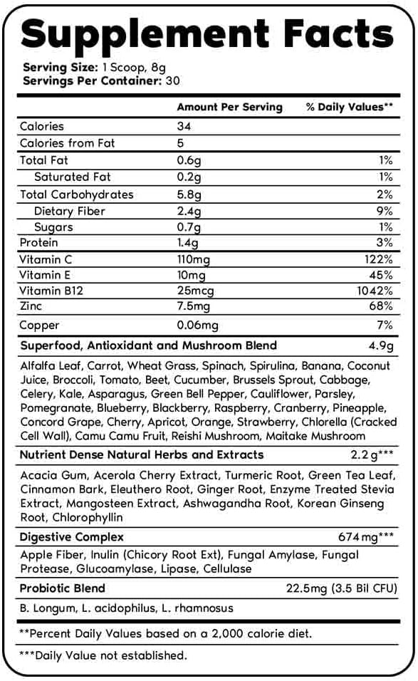Primal Harvest Multivitamin Greens and Probiotics - Morning Essentials Pack for Daily Nutrition Energy and Gut Health - 3 Pack