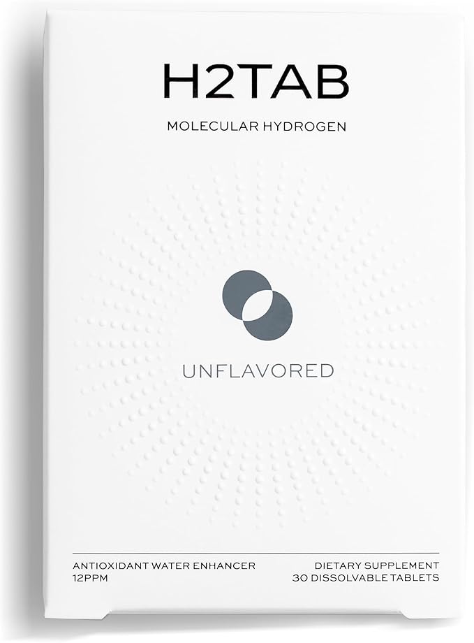 Molecular H2TAB Hydrogen Tablets with Magnesium -12 PPM Hydrogen Tablets for Drinking Water -Rich in Antioxidants Supports Cellular Health Recovery &amp Cognitive Function (30 Counts Unflavored)
