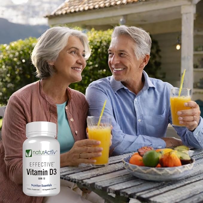 Organic VIT D3 125mcg (5000 iu) Pro Strength MiniCaps Support Bone Muscle Joint Cardio Breast Colon Immune Health Easy Swallow Fast Absorb