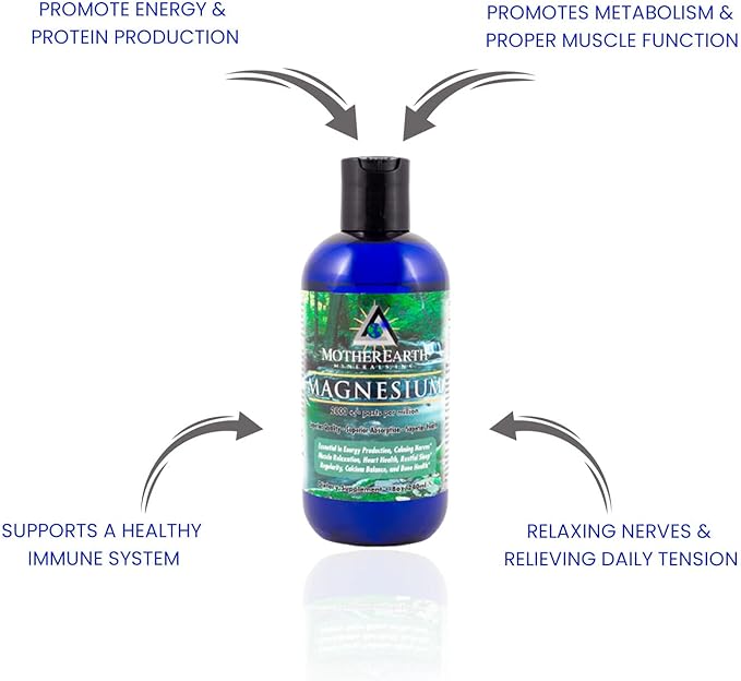 Mother Earth Minerals Ionic Liquid Magnesium Supplement – High Absorption Angstrom Magnesium Mineral Drops for Electrolyte Balance Hydration Muscle Relaxation &amp Nerve Support 8 oz