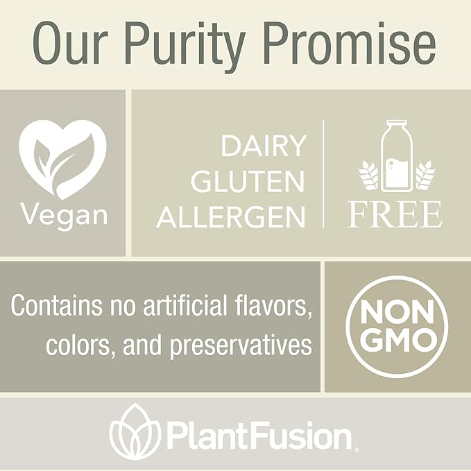 PlantFusion Complete Lean Plant Based Protein Powder - Prebiotic Fiber Superfoods &amp Digestive Enzymes - Vegan Gluten Free Soy Free Non-GMO - Chocolate Brownie 1 lb