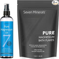 Seven Minerals Pure Magnesium Oil &amp Pure Magnesium Bath Flakes