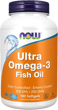 Now Foods Ultra Omega-3 Fish Oil 500 EPA 250 DHA 180 Softgels
