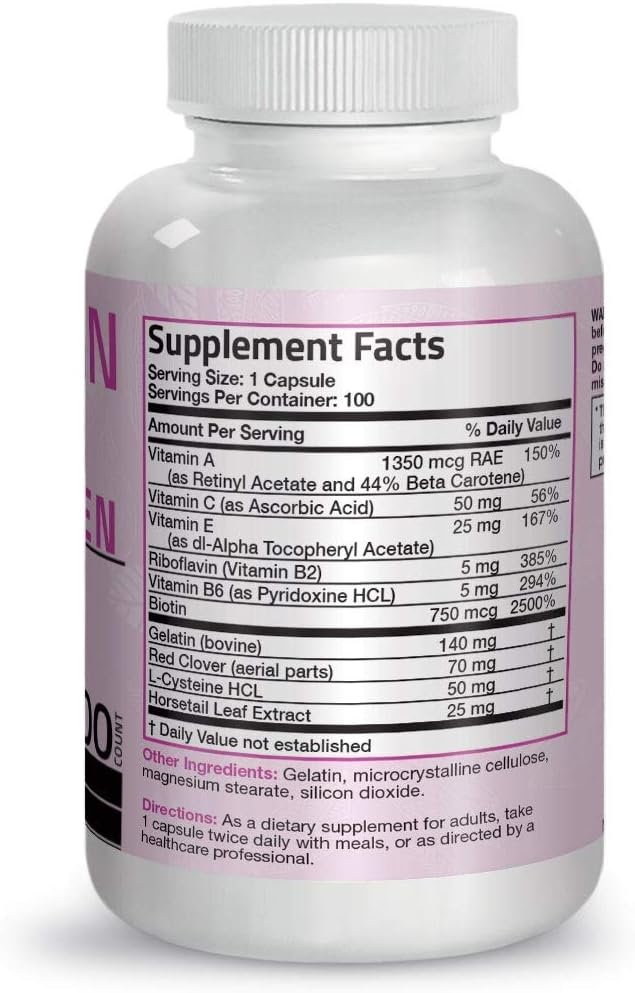 Bronson Hair Skin &amp Nails with Biotin Extra Strength Vitamin Supplement for Women + Ultra Biotin 10000 Mcg