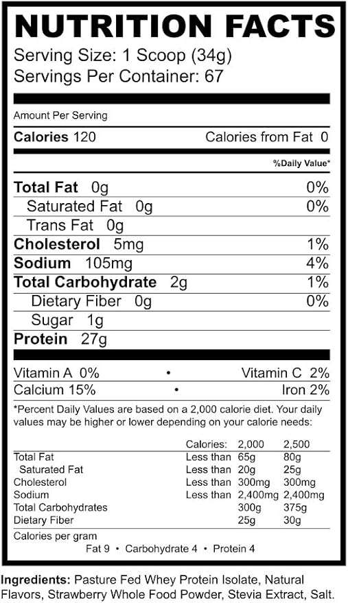 Precision ISO Strawberry Shortcake (5lb) | 27g Whey Protein Isolate | Non-GMO | Sugar Free | 70 Servings