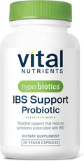 Hyperbiotics Vital Nutrients IBS Probiotic | Reduce Symptoms of IBS* | Clinically Studied Vegan probiotic for IBS Relief from Bloating Gas Diarrhea &amp Abdominal Discomfort* | 30 Capsules