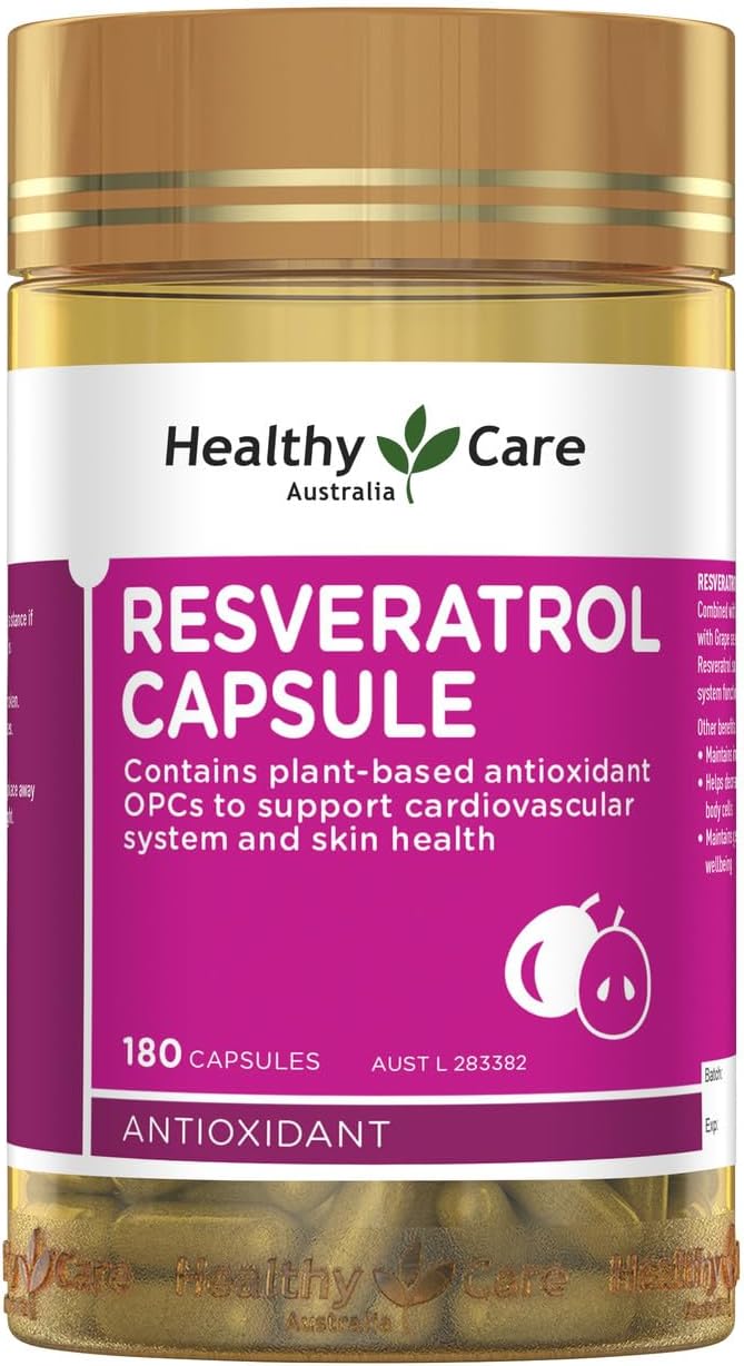 Healthy Care Resveratrol Capsule - 180 Capsules