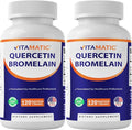 Vitamatic Quercetin with Bromelain – 120 Vegetarian Capsules - 2 Pack