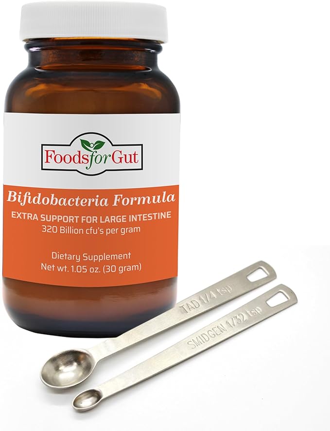 Foods For Gut Bifido Formula 320 Billion cfu's | Made in USA | Direct from Manufacturer | No Third-Party Storage | Digestive &amp Immune Support | May Help Leaky Gut Repair | 30 Grams (1.05 OZ)