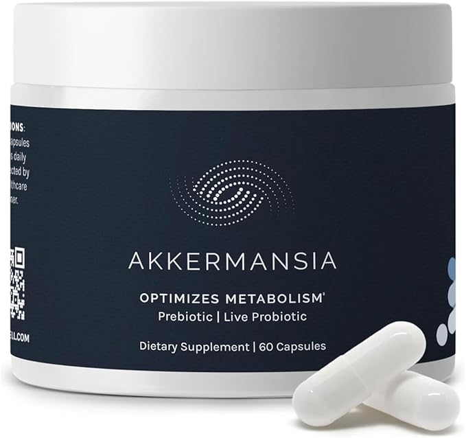 InfiniWell Akkermansia Probiotic for Digestive Health - Support Healthy Longevity Immunity &amp A Balanced Gut Microbiome with Akkermansia Muciniphila Probiotics (60 Capsules)