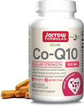 Jarrow Formulas Co-Q10 100 mg - 60 Veggie Caps - Antioxidant Support for Mitochondrial Health Energy Production &amp Cardiovascular Function - Up to 60 Servings