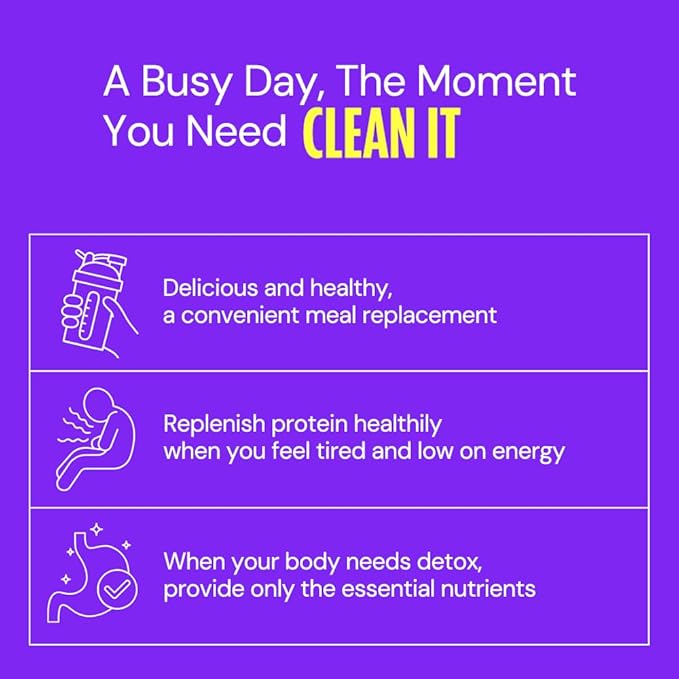 Cleanit Vegan Protein Shake with Black Bean 520g ㅣ Plant-Based Protein Powder for Daily Nutrition ㅣ Made with Natural Ingredients ㅣ No Sugar No Dairy Non-GMO ㅣ Made in Korea