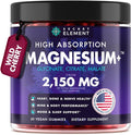 Magnesium Glycinate 2150 MG Gummies High Absorption Magnesium Glycinate Citrate &amp Malate Sugar-Free Vegan Chews for Men &amp Women 60 Gummies Cherry Flavor– 60 Wild Cherry Flavor Chews