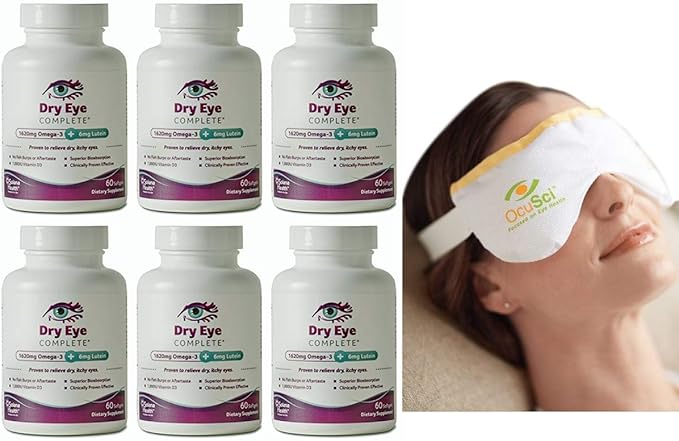 Dry Eye Complete. Formulated for Dry Eyes 1344mg Omega-3 6.6mg Lutein 1000 D3 per dose!. Only $28 per Month FREE Shipping