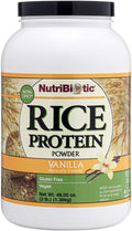 NutriBiotic – Vanilla Rice Protein 3 Lb (1.36kg) | Low Carb Keto-Friendly Vegan Raw Protein Powder | Grown &amp Processed Without Chemicals GMOs or Gluten | Easy to Digest &amp Nutrient Rich