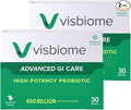 Visbiome® Advanced GI Care - High Potency Probiotic - 450 Billion CFU Live Probiotics Original De Simone Formulation 60 Packets of Unflavored Powder.