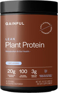 Gainful Lean Plant Protein Powder 20g Plant Protein per Serving Unflavored Supports Lean Muscle Metabolism &amp Satiety with Green Tea Extract Digestive Enzymes Organic Fiber Vegan 14 Servi