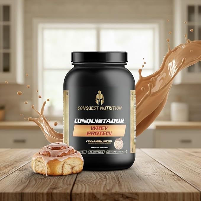 Conquistador Whey Protein Cinnamon Swirl 2lb