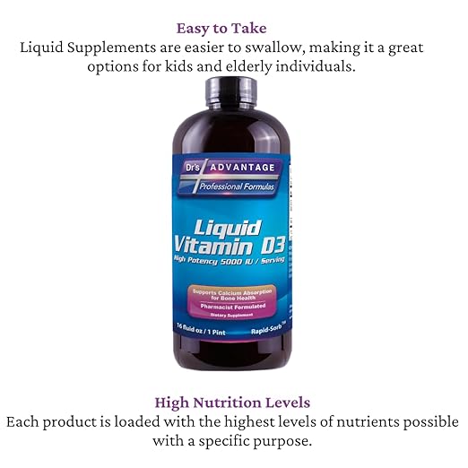 Dr's Advantage Liquid Vitamin D3 5000 IU 16oz.