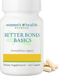 Better Bones Basics by Women's Health Network - Calcium Magnesium Zinc Vitamin D Vitamin K Manganese and Boron - 120 Capsules