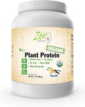 Zen Supplements - Organic Plant Protein Vanilla 1 LB-Powder - 25.5g of Organic Protein per Serving - Certified Non-GMO Gluten Free and Vegan-Friendly Organic Protein Powder.