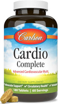 Carlson - Cardio Complete Advanced Circulation Multivitamin Heart Health Circulatory Support 180 Tablets