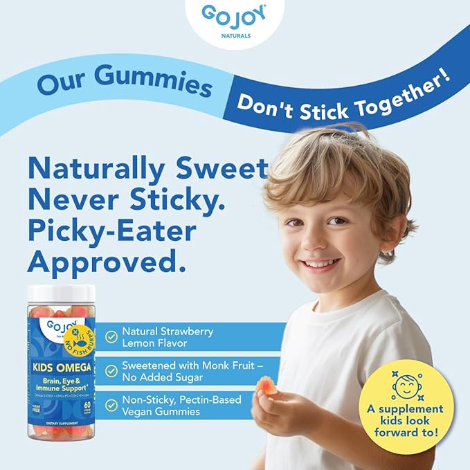 Kids Omega 3 DHA &amp Multivitamin Gummies with Iron - Support for Growing Kids
