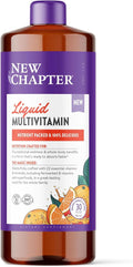 New Chapter Liquid Multivitamin + Mineral Supplement for Whole-Body Benefits 100% Delicious Multivitamin for Adults Teens &amp Kids 2+ Ready to Absorb Faster Orange Mango Flavored 30 oz
