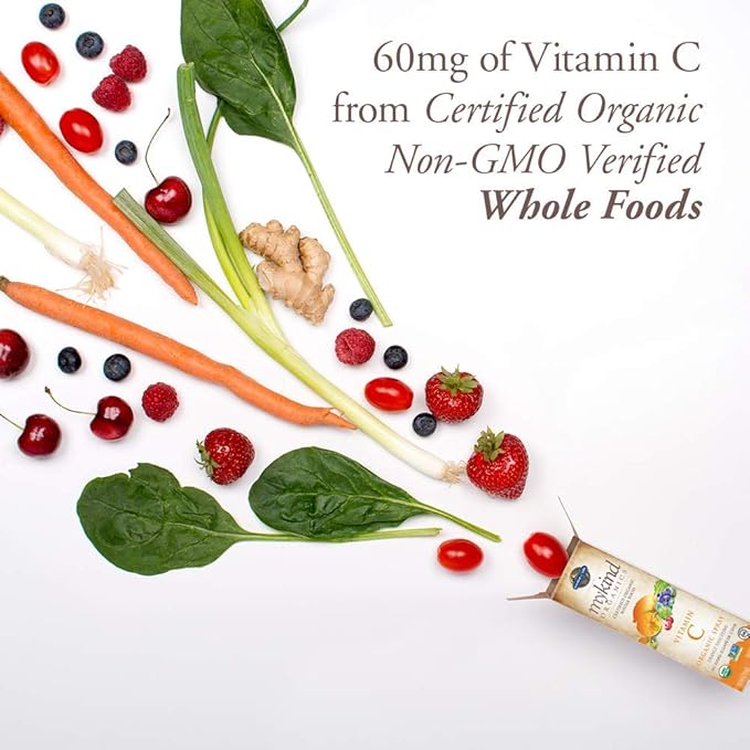 Garden of Life Organic Vegan Vitamin D3 1000 IU Liquid Spray with Vitamin C and Omegas Immune and Skin Health Support