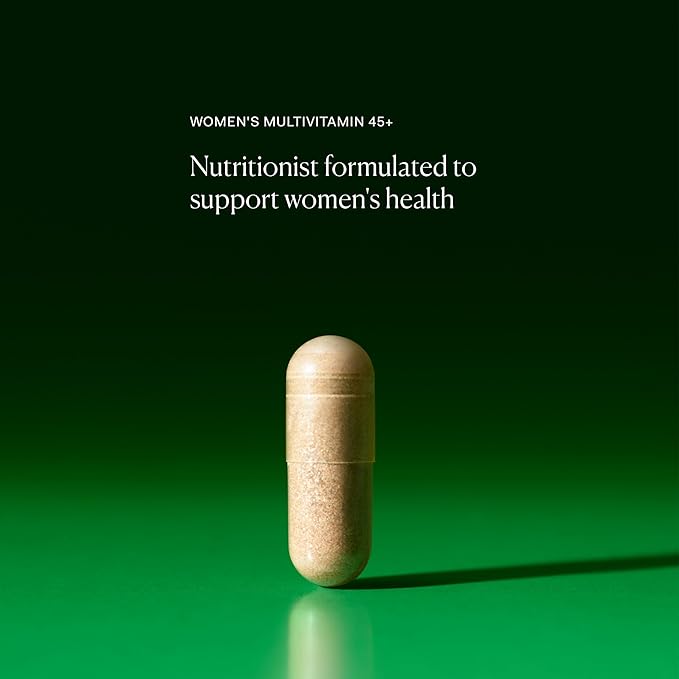 The Nue Co. Women's MULTIVITAMIN 45+ Supplement- Supports Energy Immunity Focus Vegan Gluten Free 60 Capsules